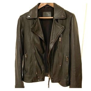 All Saints "Battery" Leather Jacket Like New